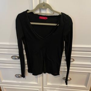 n:Philanthropy distressed black shirt